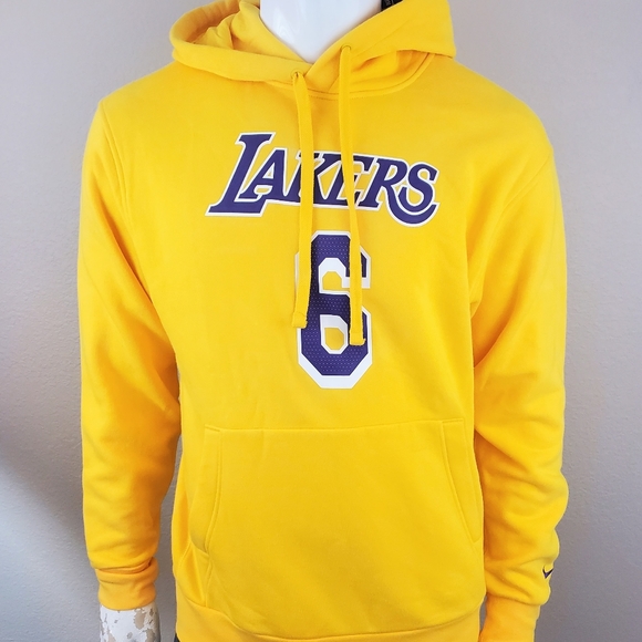 Los Angeles Lakers Nike Icon Name Number Fleece Hoodie Lebron
